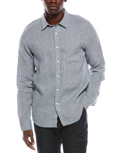 Vince Classic Fit Linen Shirt In Multi