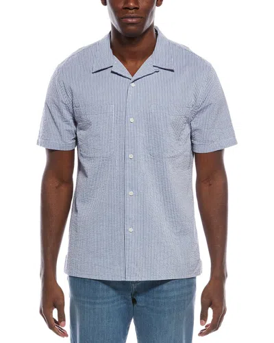 Vince Classic Fit Stripe Shirt In Multi