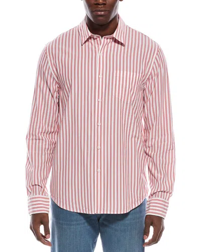 Vince Classic Fit Stripe Shirt In Multi