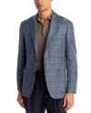 Vince Classic Fit Windowpane Jacket In Multi
