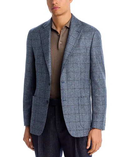 Vince Classic Fit Windowpane Jacket In Multi