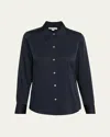 Vince Classic Slim-fit Shirt In Blue