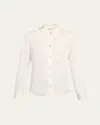 Vince Classic Slim-fit Shirt In Offwht