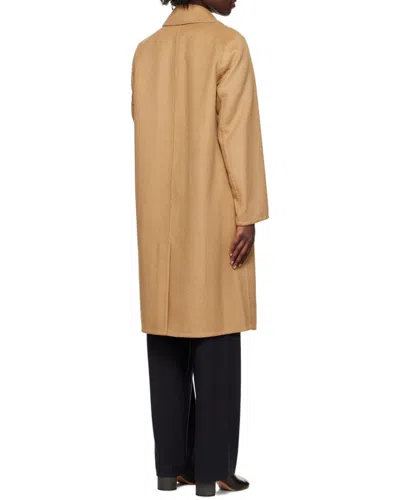 Vince Classic Straight Coat In Camello