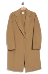 Vince Classic Straight Coat In Camello