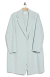Vince Classic Straight Wool Blend Coat In Mint Glass