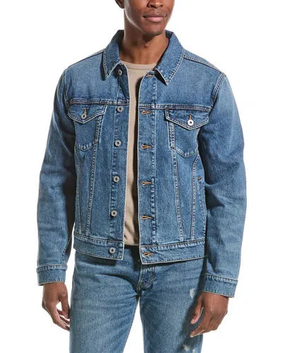 Vince Classic Trucker Jacket In Blue