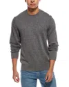 Vince Classic Wool & Cashmere-blend Crewneck Sweater In Gray