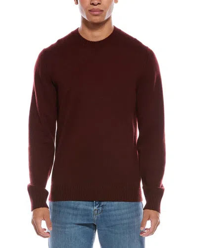 Vince Classic Wool & Cashmere-blend Crewneck Sweater In Red