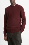 Vince Men's Wool-cashmere Crew Sweater In Malbec