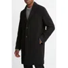 Vince Classic Wool Blend Coat In Black