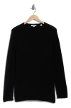Vince Clean Trim Wool & Cashmere Blend Tunic Sweater In Black