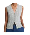 Vince Cable Wool Blend Sweater Vest In Multicolor
