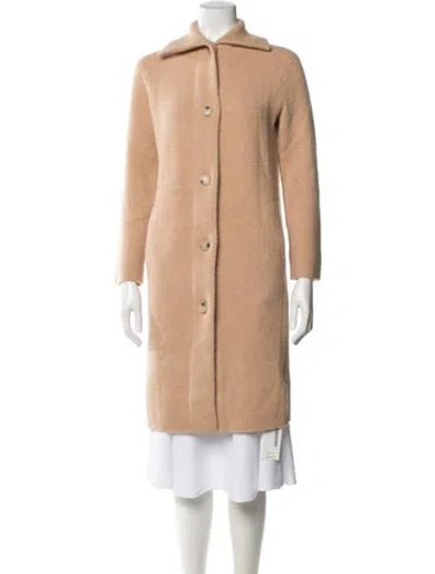 Pre-owned Vince Coat In Neutral