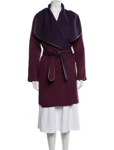 Pre-owned Vince Coat In Purple
