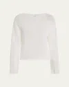 Vince Coated Cotton Pullover In White