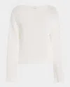 Vince Coated Cotton Pullover In White