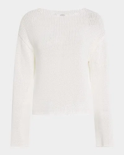 Vince Coated Cotton Pullover In White