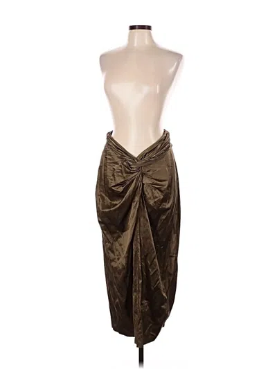 Pre-owned Vince Cocktail Dress In Gold
