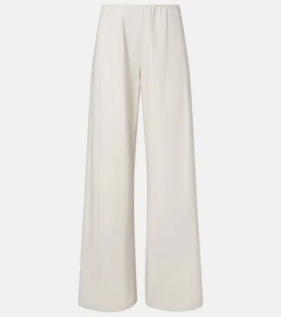 Vince Colette Cotton Wide-leg Pants In White