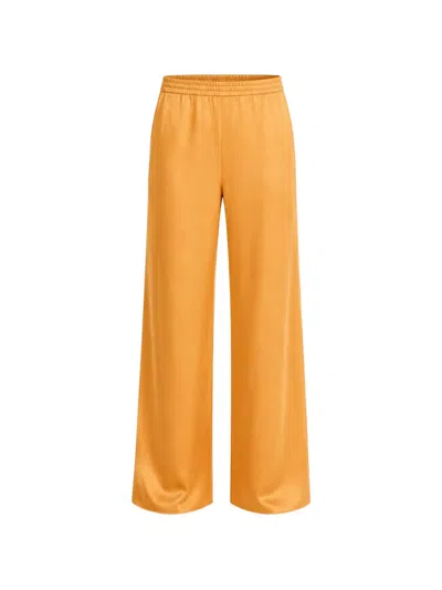 Vince Colette Crushed-effect Trousers In Yellow
