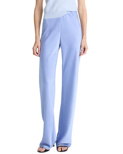 Vince Colette Fluid Satin Bias Pant In Blue