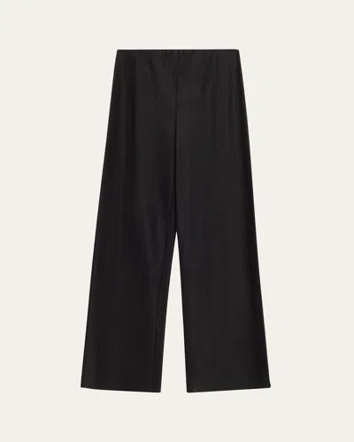 Vince Colette High-rise Linen Bias Pants In Black