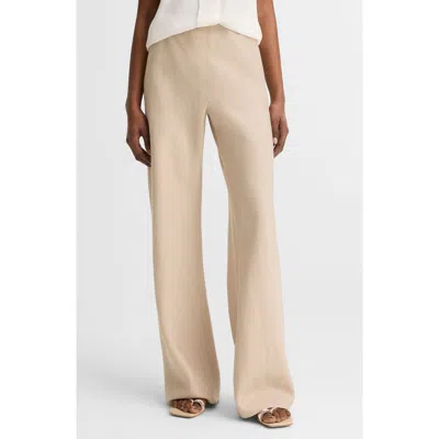 Vince Colette Wide Leg Linen Pants In Neutral