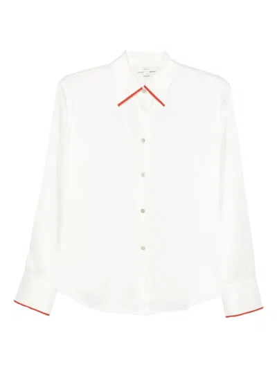 Vince Collar-detail Silk Shirt