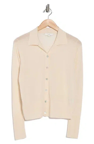 Vince Collared Button-up Shirt In Neutral