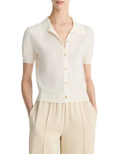 VINCE COLLARED BUTTON UP TOP