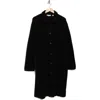 Vince Collared Cardigan Sweater Coat In Black