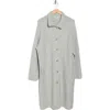 Vince Collared Cardigan Sweater Coat In Light Heather Grey