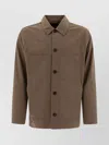 Vince Collared Design Large Pockets Long Sleeves
