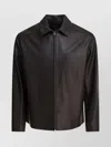 Vince Collared Long Sleeves Smooth Finish Jackets In Brown