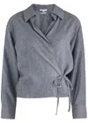 Vince Wrap-effect Collared Top
