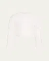 Vince Collarless Jacket In Optic White