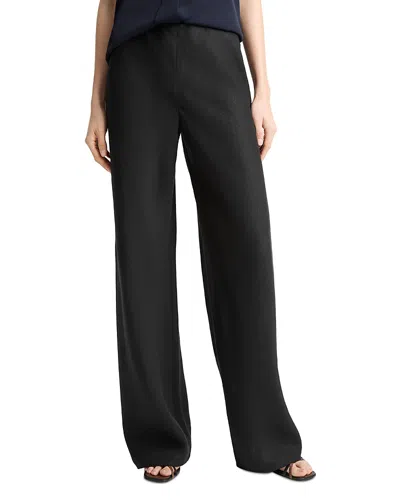 Vince Collette Linen Bias Pants In Black