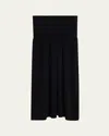 Vince Compact Drop-waist Skirt In Black