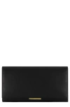 Vince Continental Nappa Leather Wallet In Pattern