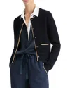 Vince Cardigan In Navy In Coastal/sand