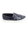 Vince Conventry Kiltie Fringe Slip-on Sneakers In Black Leather In Black
