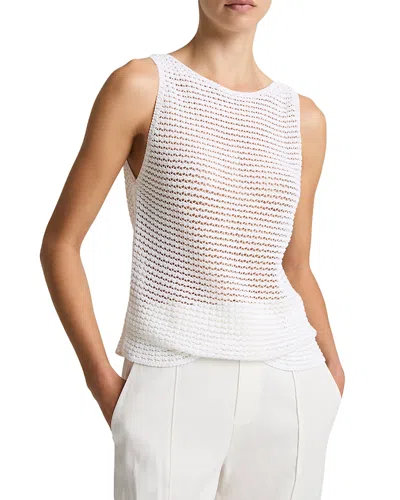 Vince Cord Tank Top In White