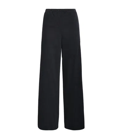 Vince Corduroy Pull-on Trousers In Black