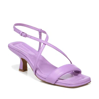 Vince Cottin Sandals Women's Purple Leather Ankle Strap Kitten Heel Htat1157