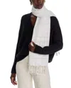Vince Cotton & Cashmere Striped Wrap In Tusk
