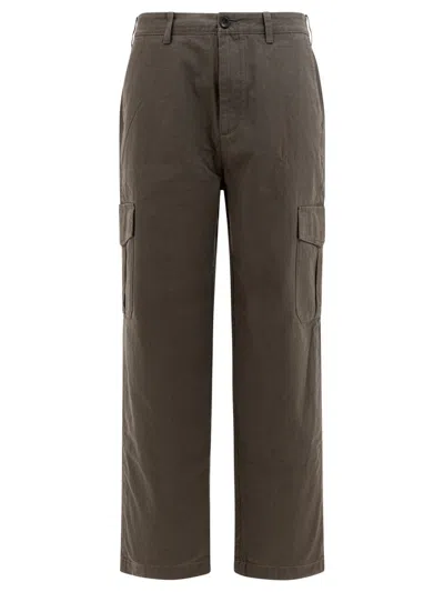 Vince Cotton And Linen Cargo Trousers In Brown