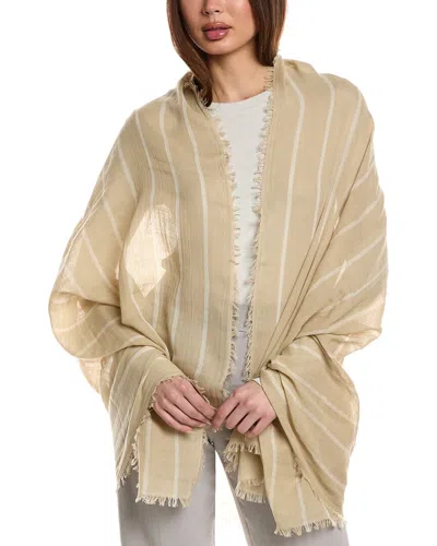 Vince Cotton Awning Stripe Wrap In Off White