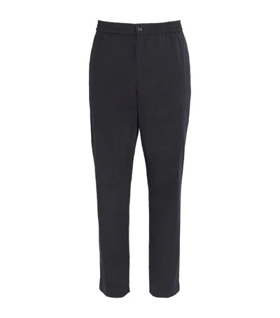 Vince Cotton-blend Beach Trousers In Blue