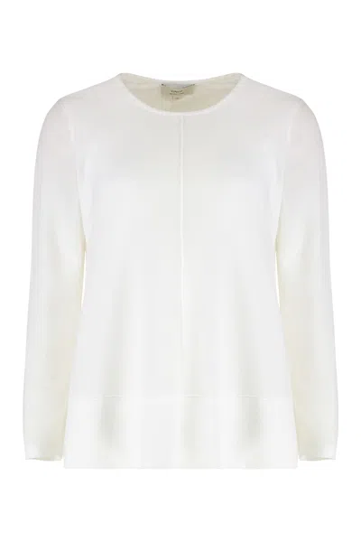 VINCE COTTON BLEND BLOUSE